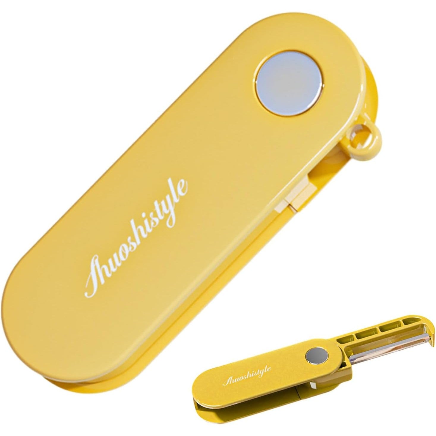 Peeler pentru Legume si Fructe, Flippy, 3.6 x 9.1 cm, Multifunctional, Curatator Pliabil, din ABS si Otel Inoxidabil,