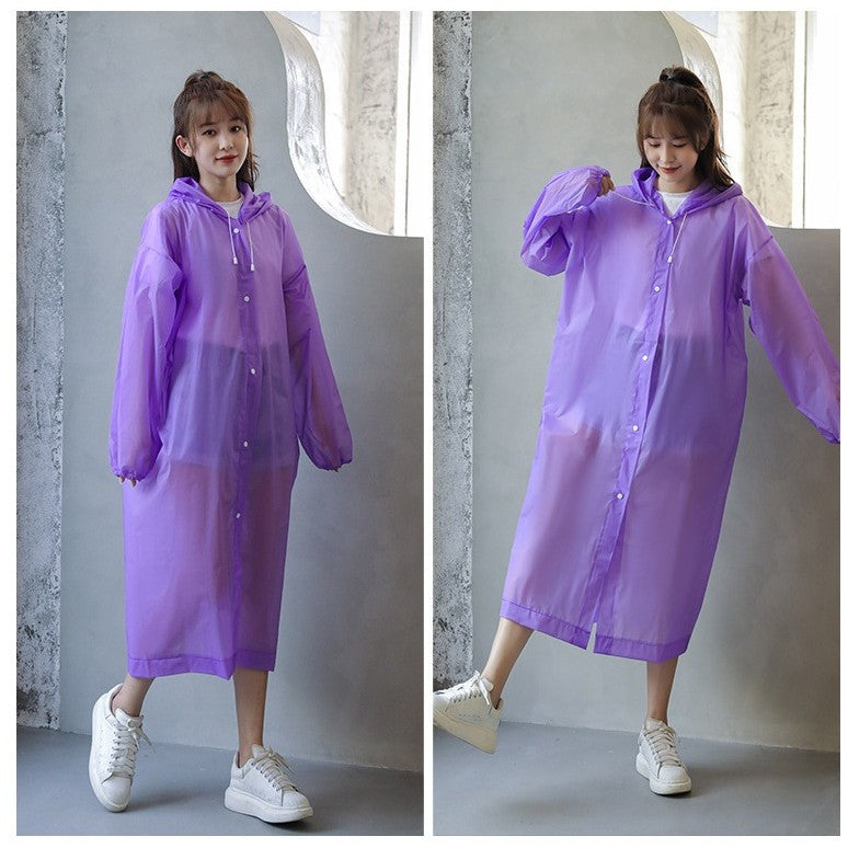 Pelerina de Ploaie, Flippy, pentru Adulti 150-180 cm, din EVA, Impermeabila, Rezistenta la Vant, Inchidere cu Capse,