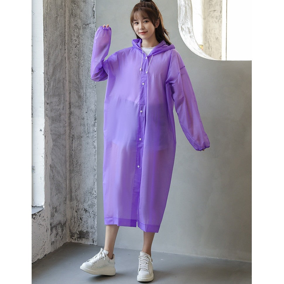 Pelerina de Ploaie, Flippy, pentru Adulti 150-180 cm, din EVA, Impermeabila, Rezistenta la Vant, Inchidere cu Capse,