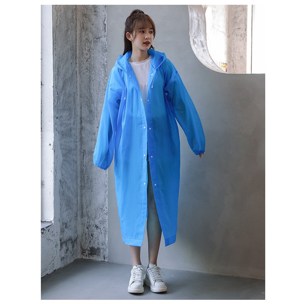 Pelerina de Ploaie, Flippy, pentru Adulti 150-180 cm, din EVA, Impermeabila, Rezistenta la Vant, Inchidere cu Capse,