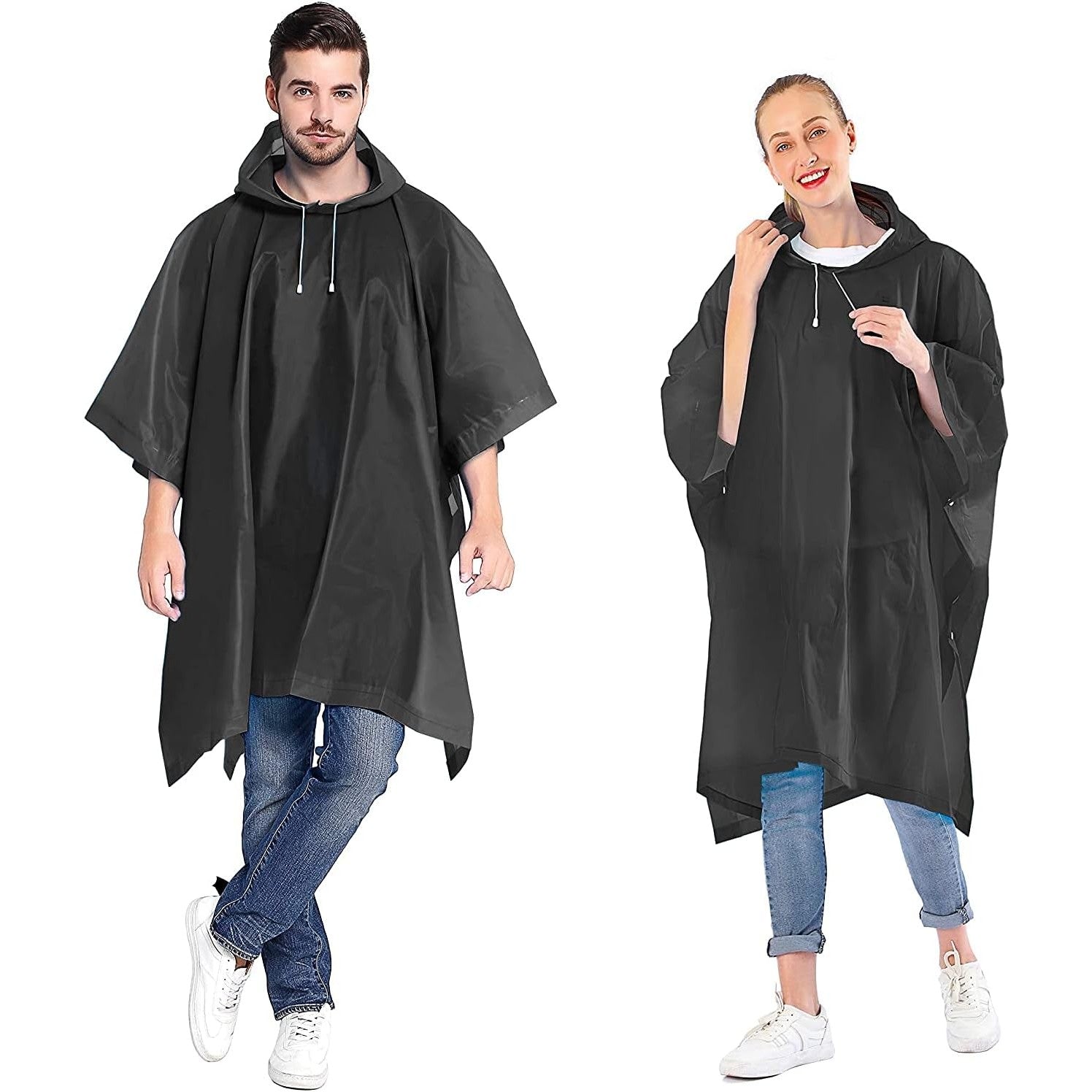 Pelerina de Ploaie, Flippy, pentru Adulti, EVA, Tip Poncho, Impermeabila, Rezistenta la Vant, Capse Laterale, 160 g,