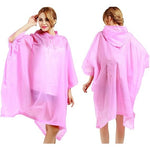 Pelerina de Ploaie, Flippy, pentru Adulti, EVA, Tip Poncho, Impermeabila, Rezistenta la Vant, Capse Laterale, 160 g, Roz