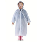 Pelerina de Ploaie, Flippy, pentru Copii 100-145 cm, din EVA, Impermeabila, Inchidere cu Capse, Alb
