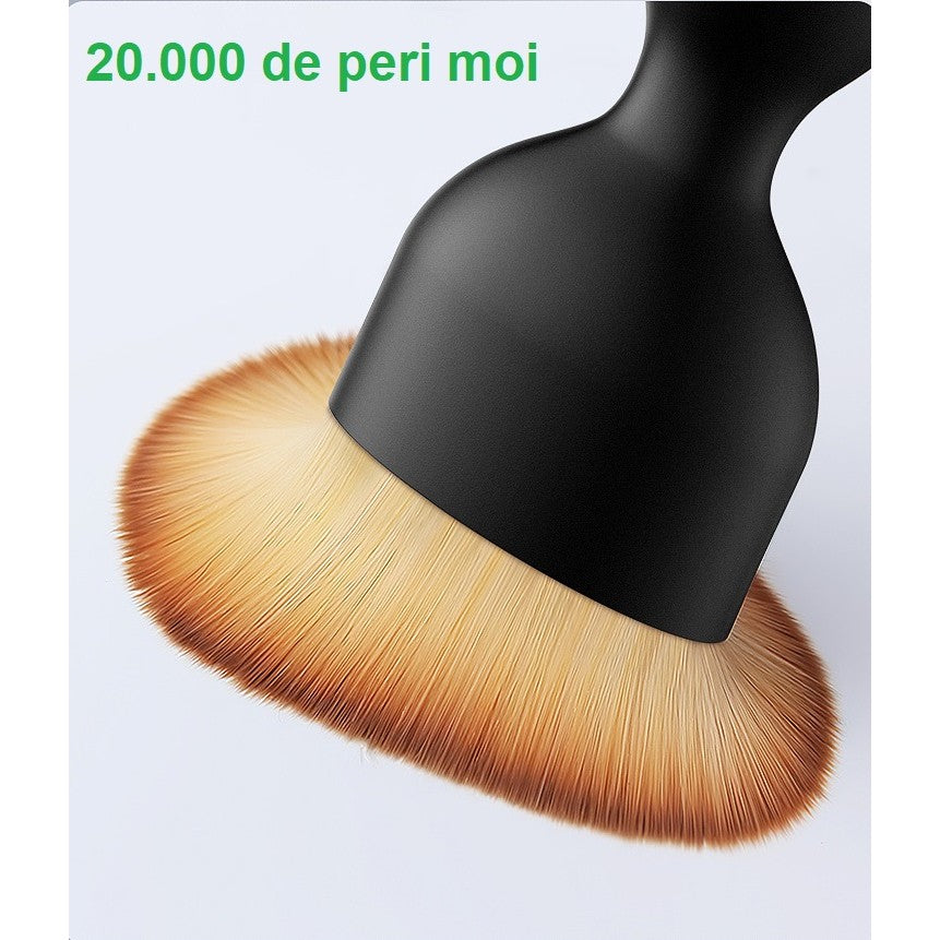 Pensula Multifunctionala, Flippy, Pentru Machiaj sau Indepartat Praful din Masina, Par Sintetic, cu Capac de Protectie,