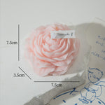 Lumanare Parfumata, Flippy, Model Trandafir, Ardere 10h, 70 g, 7.5 x 3.5 cm, Parfum de Piersica, Roz Pal