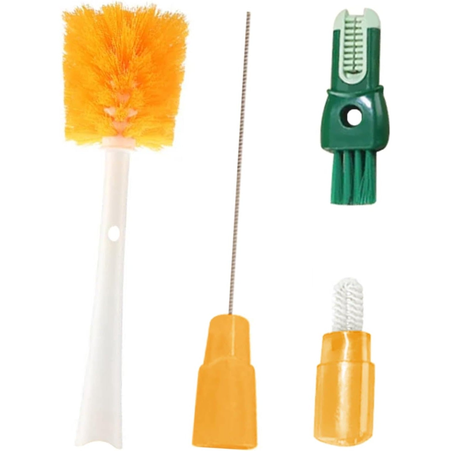 Perie 5 in 1 de Curatat Pahare, Cani, Sticle, Flippy, cu Maner Lung, Accesorii pentru Spalarea Paielor si Capacelor,