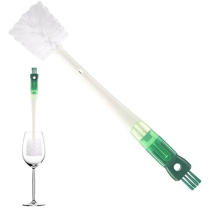 Perie 5 in 1 de Curatat Pahare, Cani, Sticle, Flippy, cu Maner Lung, Accesorii pentru Spalarea Paielor si Capacelor,