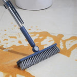 Perie de Curatare pentru Podele si Rosturi, Flippy, Lungime Maner 105 cm, Capat Pivotant 180 Grade, Peri din PP, Otel