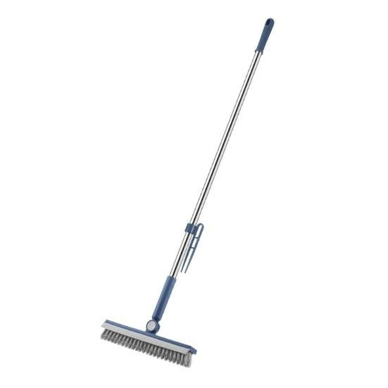 Perie de Curatare pentru Podele si Rosturi, Flippy, Lungime Maner 105 cm, Capat Pivotant 180 Grade, Peri din PP, Otel