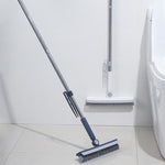 Perie de Curatare pentru Podele si Rosturi, Flippy, Lungime Maner 105 cm, Capat Pivotant 180 Grade, Peri din PP, Otel