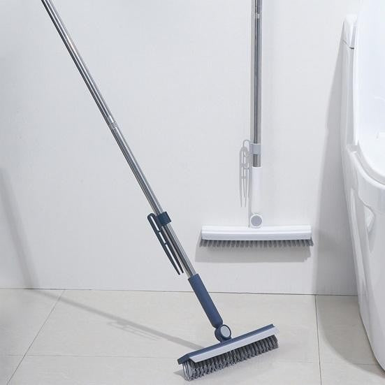 Perie de Curatare pentru Podele si Rosturi, Flippy, Lungime Maner 105 cm, Capat Pivotant 180 Grade, Peri din PP, Otel