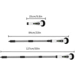 Perie Electrica de Curatare, Flippy, pentru Gresie, Baie, Bucatarie, 25x20x9.5 cm, cu 6 Capete, Maner Extensibil