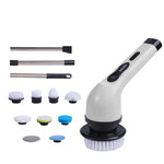 Perie Electrica de Curatare, Flippy, pentru Gresie, Baie, Bucatarie, 25x20x9.5 cm, cu 9 Capete, Maner Extensibil