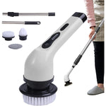 Perie Electrica de Curatare, Flippy, pentru Gresie, Baie, Bucatarie, 25x20x9.5 cm, cu 9 Capete, Maner Extensibil