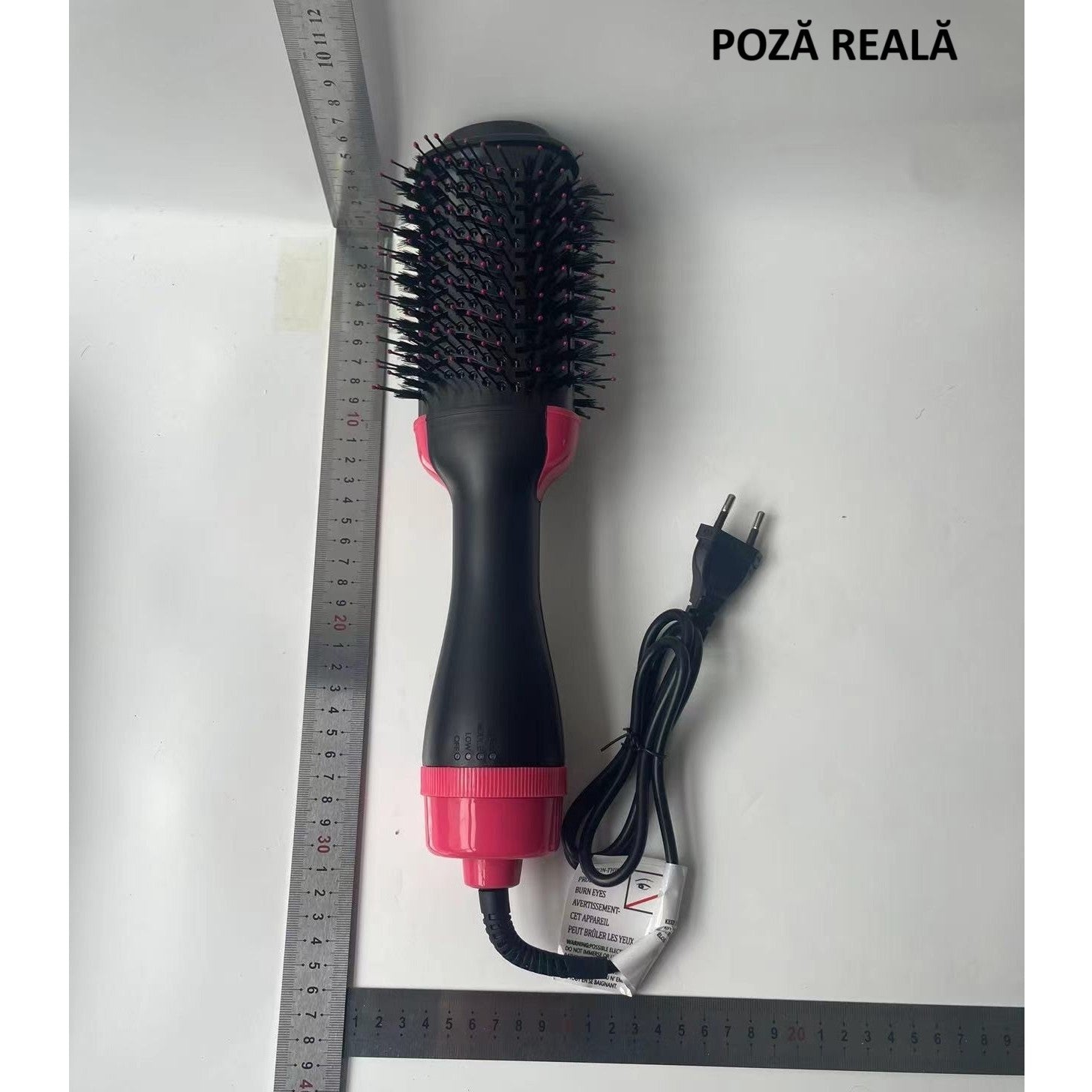 Perie Electrica de Par Fixa, Flippy, pentru Volum, Ceramica, 3 Setari de Temperatura, 1000W, pentru Toate Tipurile de