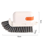 Perie Multifunctionala 3 in 1 de Curatare, Flippy, pentru Bucatarie, Vesela, Geamuri, Cap Detasabil, 9x15x2.5 cm,