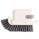 Perie Multifunctionala 3 in 1 de Curatare, Flippy, pentru Bucatarie, Vesela, Geamuri, Cap Detasabil, 9x15x2.5 cm, Gri