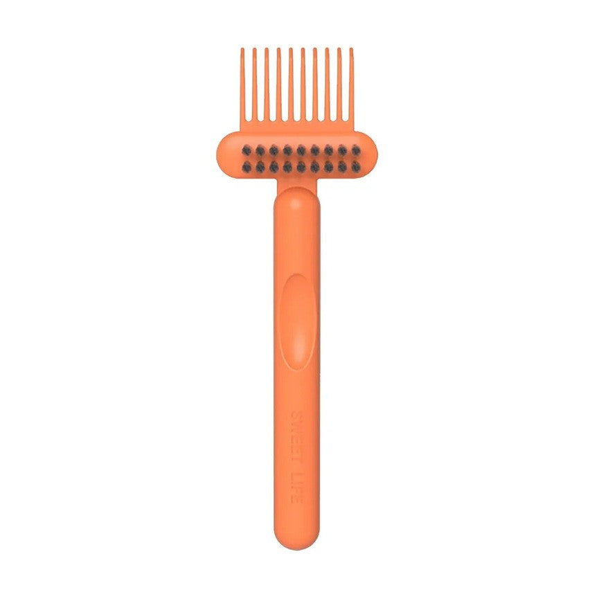 Perie pentru Curatarea Parului, Flippy, din Plastic, 16 x 5 cm, Portocaliu