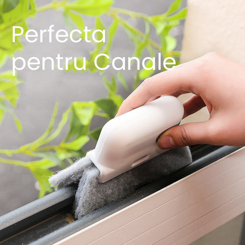 Perii de Curatat 2 in 1, Flippy, Perii pentru Canalele din Ferestre si Usi, Perii pentru Colturi Moarte, pentru