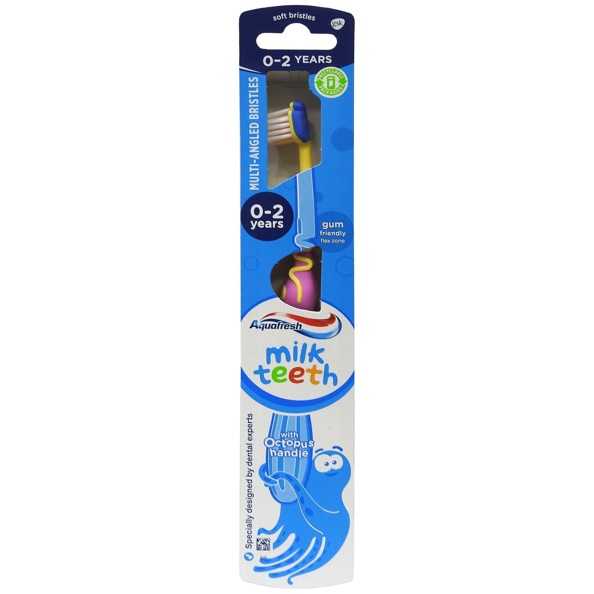 Periuta de Dinti, Aquafresh, Milk Teeth 0-2 Ani Soft