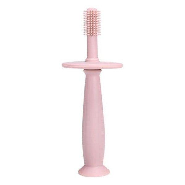 Periuta de Dinti din Silicon pentru Bebelusi, Flippy, fara BPA, 360 Grade, Bariera Anti-Inghitire, Maner Ergonomic,