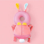 Perna tip Rucsac pentru Protectia Capului, Flippy, Tetiera tip Iepure, pentru Bebelusi, Design tip Plasa, 33x6x19 cm,