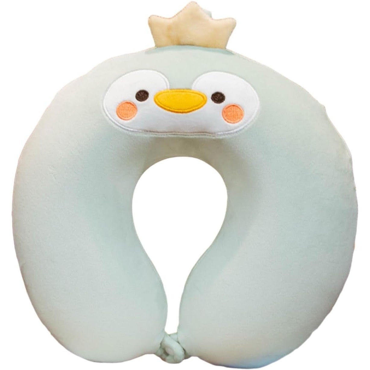 Perna de Calatorie in Forma de U, Flippy, Pentru Gat si Cap, Umplutura din Spuma cu Memorie, 30x30 cm, Model Pinguin,