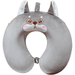 Perna de Calatorie in Forma de U, Flippy, Pentru Gat si Cap, Umplutura din Spuma cu Memorie, 30x30 cm, Model Husky,