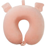Perna de Calatorie in Forma de U, Flippy, Pentru Gat si Cap, Umplutura din Spuma cu Memorie, 30x30 cm, Model Purcelus,