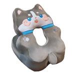 Perna din Spuma, Flippy, pentru Birou, Calatorii, Model Husky, Lavabila, Umplutura de Bumbac, Spatiu Cap in Forma de 8,