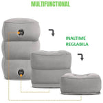 Perna Gonflabila Multifunctionala, Flippy, pentru Picioare, Cap, 3 Straturi, Inaltime Reglabila, 17.8 x 25.4 x 42.9 cm,