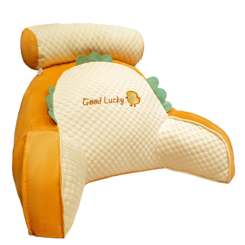 Perna Multifunctionala, Flippy, Spatar pentru Pat, Protectie Lombara, Marime Medie, 60 x 40 cm, din Plus, Model Pui,