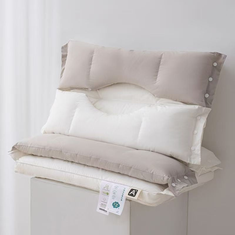 Perna Ortopedica 3 in 1, Flippy, Strat Dublu, Protectie Cervicala, pentru Adulti, 45 x 70 cm, Gri
