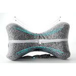 Perna Ortopedica pentru Picioare, Flippy, Multifunctionala, Confortabilă, in Forma de Inima, Spuma cu Memorie, Curea