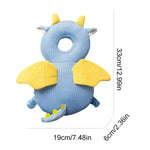 Perna tip Rucsac pentru Protectia Capului, Flippy, Tetiera tip Dragon, pentru Bebelusi, Design tip Plasa, 33x6x19 cm,