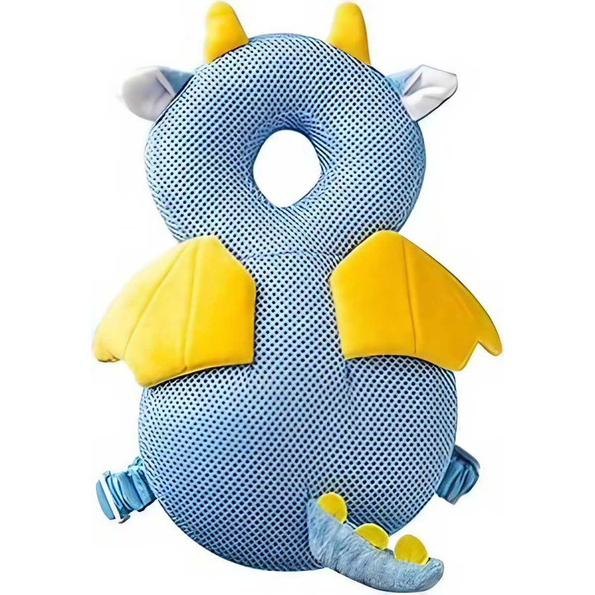 Perna tip Rucsac pentru Protectia Capului, Flippy, Tetiera tip Dragon, pentru Bebelusi, Design tip Plasa, 33x6x19 cm,