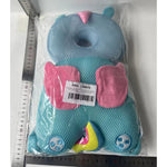 Perna tip Rucsac pentru Protectia Capului, Flippy, Tetiera tip Unicorn, pentru Bebelusi, Design tip Plasa, 33x6x19 cm,