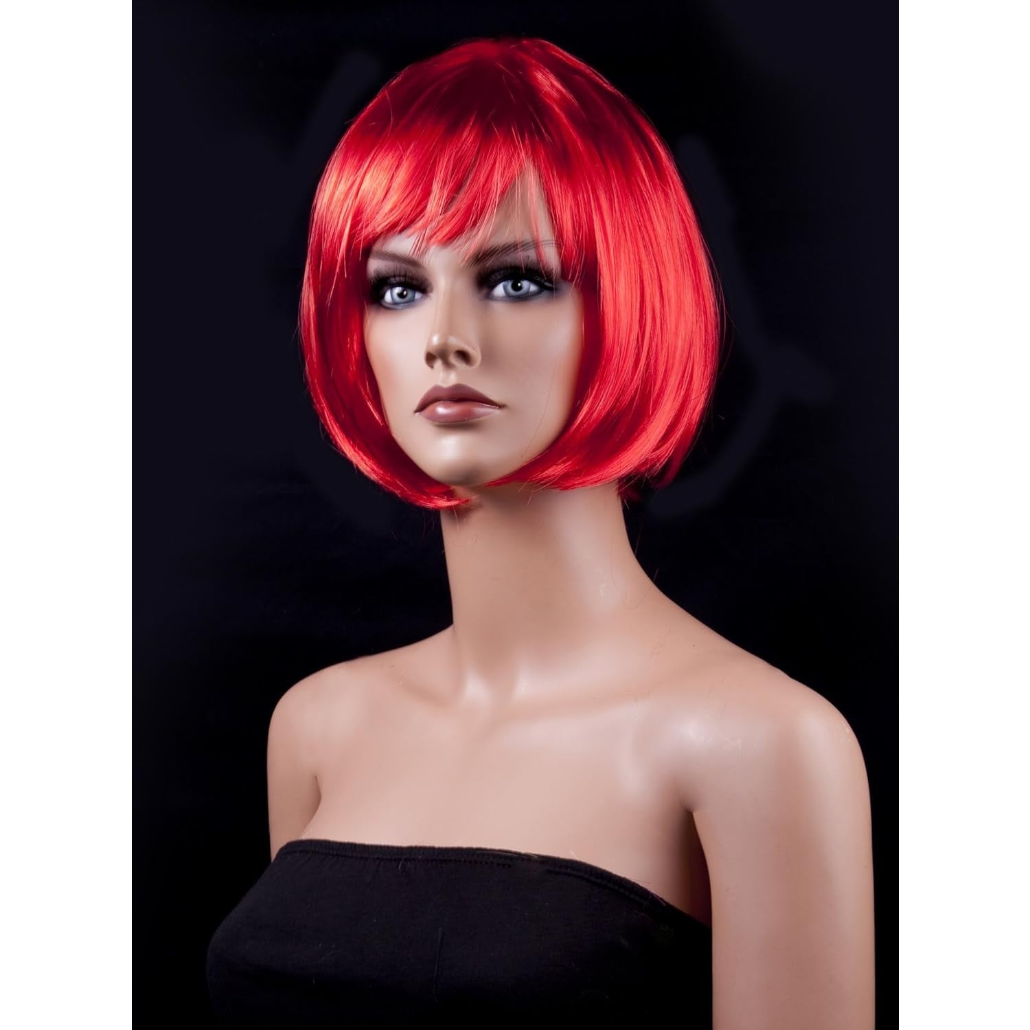 Peruca Cosplay, Flippy, Tunsoare Bob cu Breton, pentru Carnaval, Halloween, Petreceri Tematice, din PET, Marime