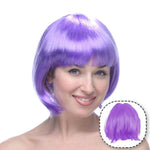 Peruca Cosplay, Flippy, Tunsoare Bob cu Breton, pentru Carnaval, Halloween, Petreceri Tematice, din PET, Marime
