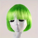 Peruca Cosplay, Flippy, Tunsoare Bob cu Breton, pentru Carnaval, Halloween, Petreceri Tematice, din PET, Marime