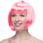 Peruca Cosplay, Flippy, Tunsoare Bob cu Breton, pentru Carnaval, Halloween, Petreceri Tematice, din PET, Marime