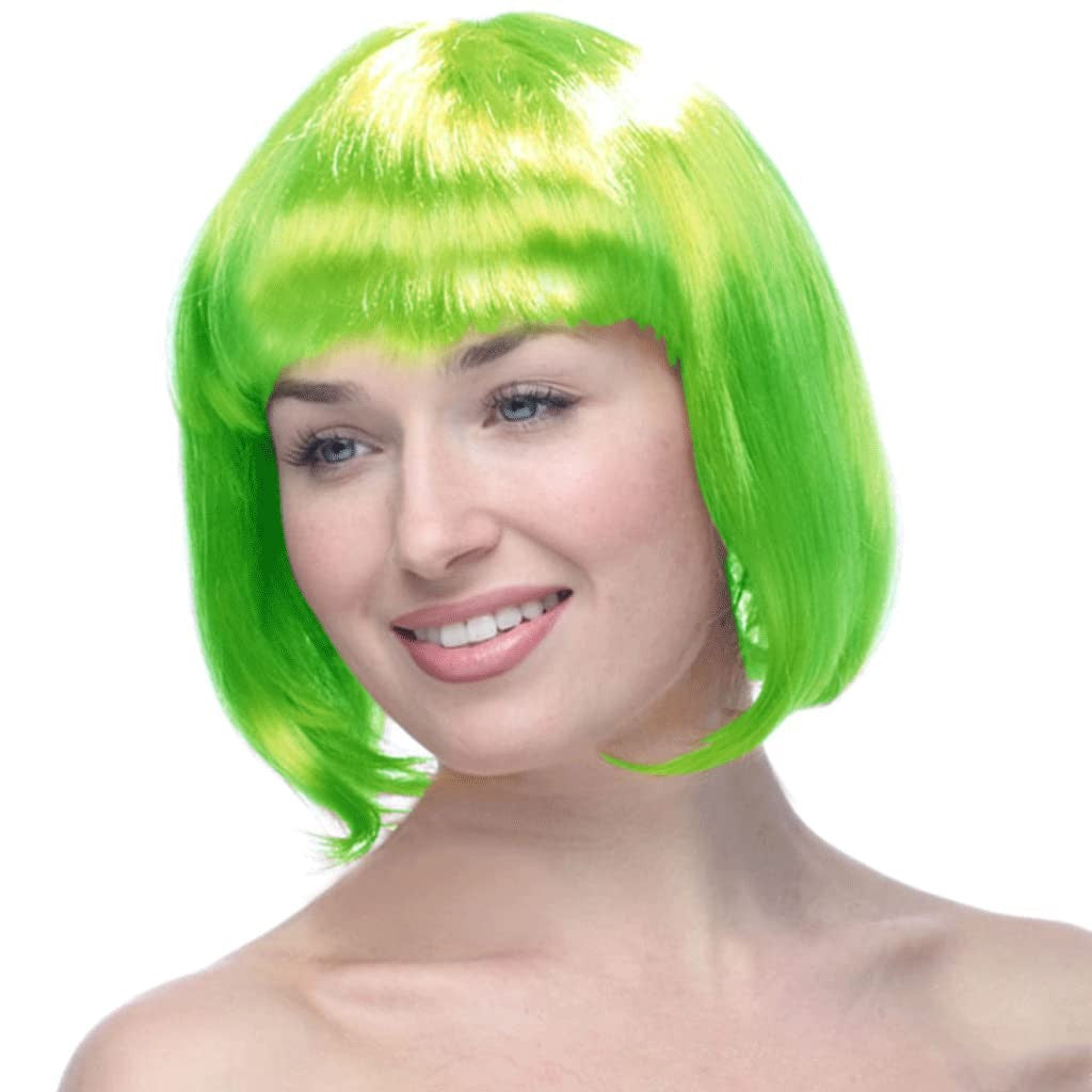 Peruca Cosplay, Flippy, Tunsoare Bob cu Breton, pentru Carnaval, Halloween, Petreceri Tematice, din PET, Marime