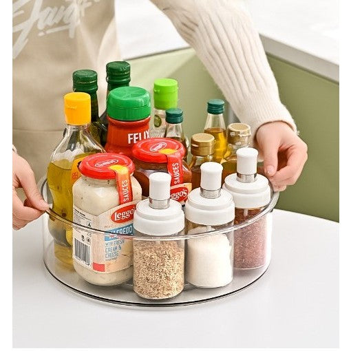 Suport Rotativ pentru Condimente, Flippy, Multifunctional, Rotund, 360 de Grade, pentru Bucatarie, Plastic,