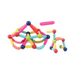 Piese Magnetice pentru Copii, Flippy, Set din 103 de Piese de diferite Culori, Constructor Magnetic cu Posibilitatea de