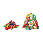 Piese Magnetice pentru Copii, Flippy, Set din 52 de Piese de diferite Culori, Constructor Magnetic cu Posibilitatea de