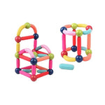Piese Magnetice pentru Copii, Flippy, Set din 68 de Piese de diferite Culori, Constructor Magnetic cu Posibilitatea de