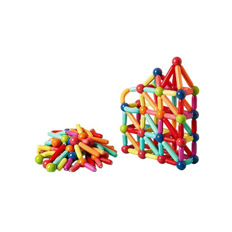 Piese Magnetice pentru Copii, Flippy, Set din 72 de Piese de diferite Culori, Constructor Magnetic cu Posibilitatea de