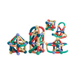 Piese Magnetice pentru Copii, Flippy, Set din 88 de Piese de diferite Culori, Constructor Magnetic cu Posibilitatea de
