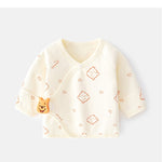 Pijama Bluza pentru Nou-nascuti, Flippy, din Bumbac, stil de Primavara - Toamna, Topic pentru Bebelusi, Print Ursulet,