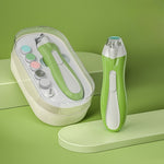 Pila Electrica, Flippy, pentru Copii si Bebelusi, din ABS, 6 Accesorii, cu Lumina LED, 9.5 x 6 x 17 cm, Verde